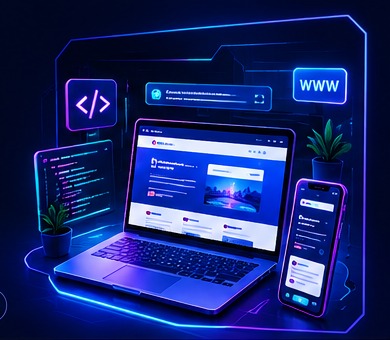 Ilustrasi layanan pembuatan website